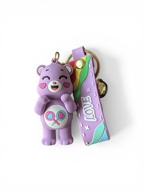 Care Bears Lavender Bear Key & Card Holder with Rainbow Love Strap